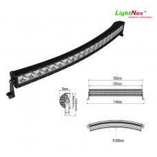 Lightnex LED BARS 1R-200W (20x10w) Curved Black